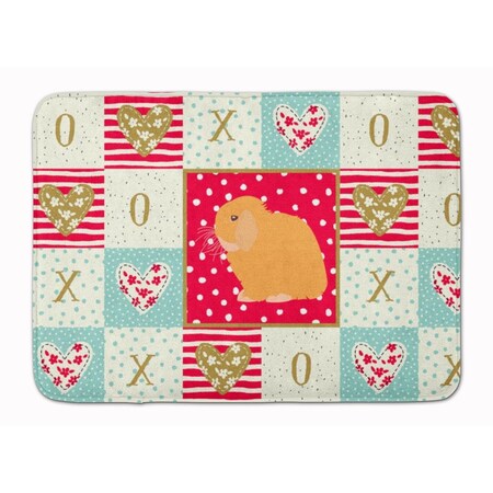 Carolines Treasures 19 x 27 in. Holland Lop Rabbit Love Machine Washable Memory Foam Mat CK5395RUG